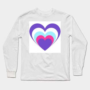 Multi heart in heart Long Sleeve T-Shirt